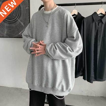 Men Hoodies Black White Hip Hop Punk Pullover Sreetwear Casu