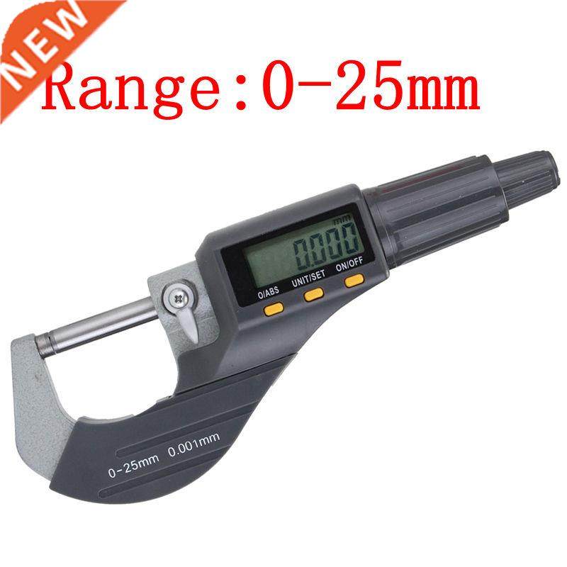 1Pcs Durable Electronic LCD Micrometer Digital 0-25mm 0.001m