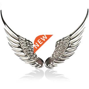 3D dimensional Alloy Metal car stickers Angel Hawk Wings Emb