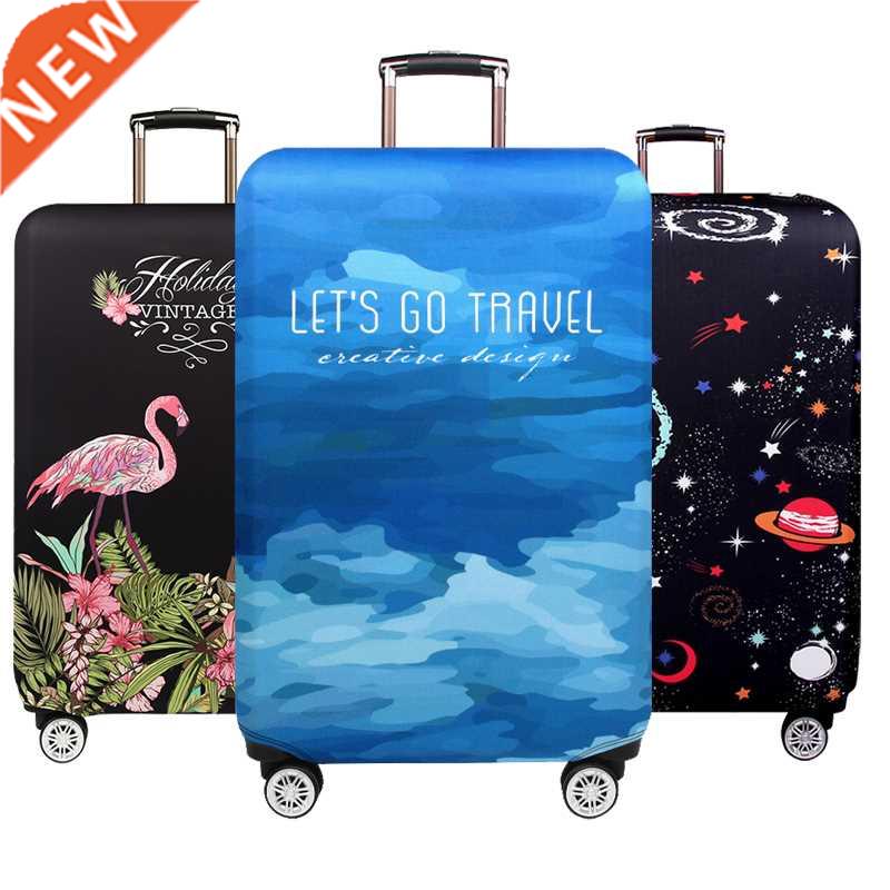 Happy Planet Trley Luggage Protctive Cover Flowers Flaming
