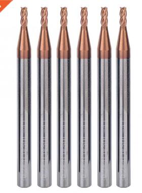 CNC End Mill 2mm 4 Flutes Nano Coating Spiral End Mill Tungs