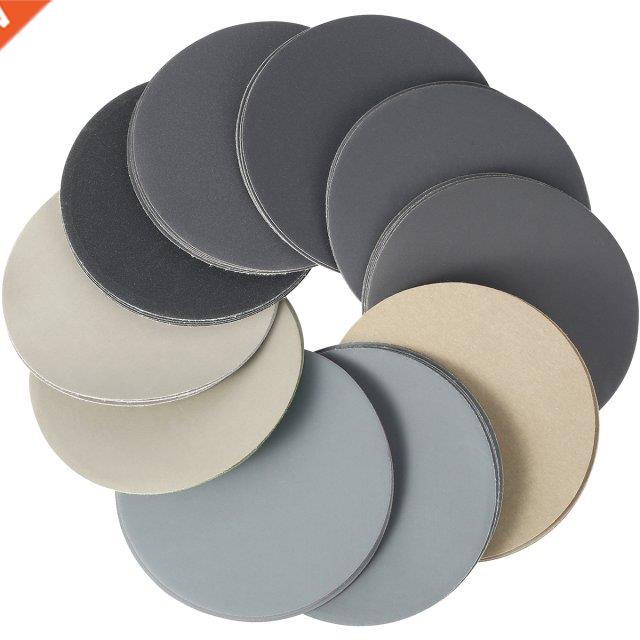 50pcs 5 Inch Sanding Disc Silicon Carbide Sanding Pads Hook