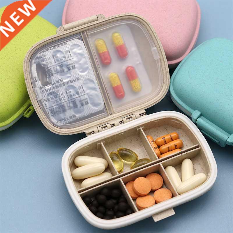 8 grids organizer container for tablets travel pill box with