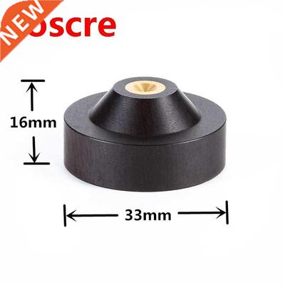 33mmx16mm Speaker Spike Isolation ebony Wood Stand Feet Base