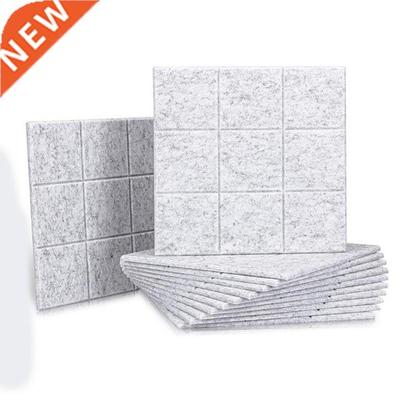 12 Pcs Acoustic Absorption Panels,Sound Panels Beveled Edges