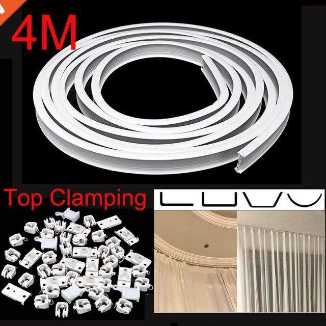 4M Top Clamping Curved Curtain Track Rail Flexible Ceiling M