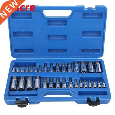 32Pcs Socket Wet Hex Socket Set Alloy Steel Metric and Inch