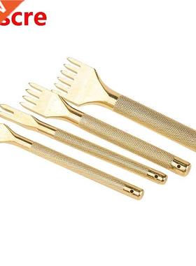 Leather Craft Tool Set ainless eel Hole Chisel Graving