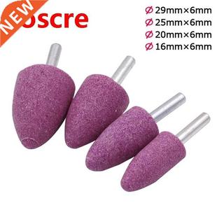 Red Corundum Conical 6mm Wheel Diameter Grinding Grind Shank