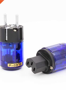 5Pairs Hight Quality P-037E Rhodium plated EU power connecto