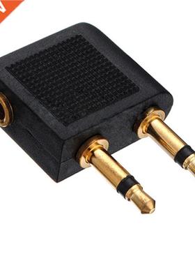 2 pcs 3.5mm Jack Airline Airplane Earphone Headphone Headset