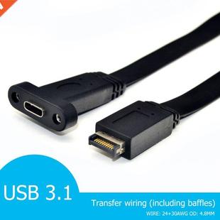 USB 3.1 Front Panel Header Type E Male To USB-C Type C Femal