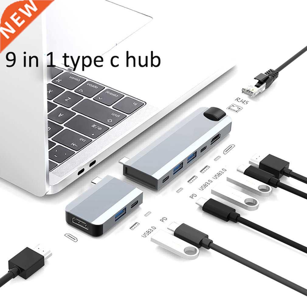 Nine In Two Hub USB C Dual HDMI-compatible Output Adapter Ty