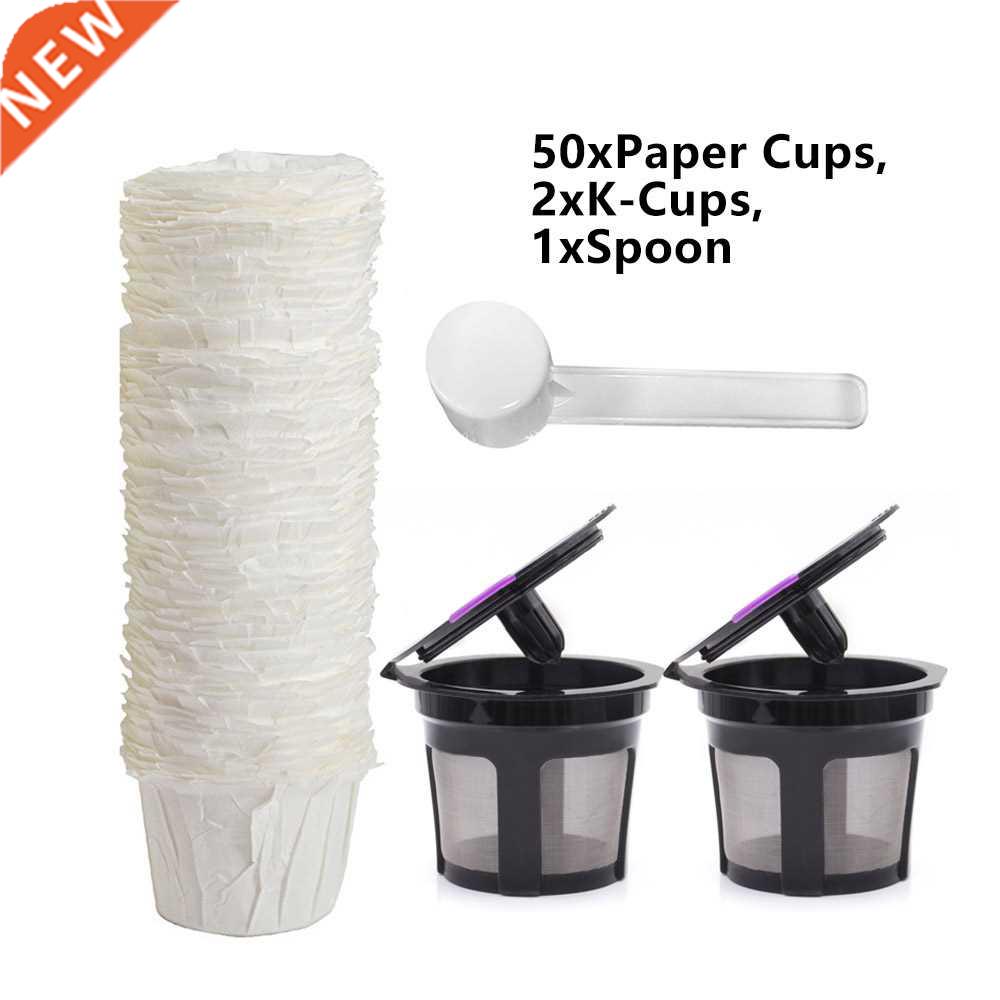 Reusable Single Serve K-cup Filter Basket With Paper Cups An