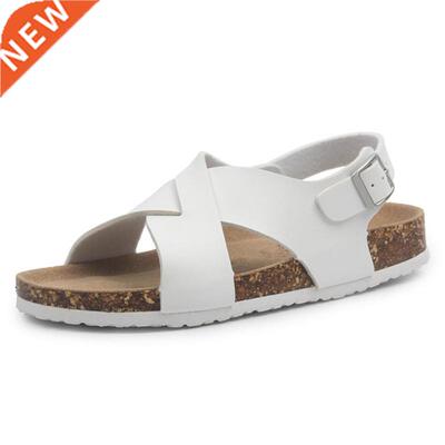 New Lovers Beach Cork Sandals Casual Men Summer Buckle Strap