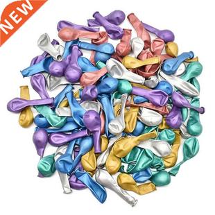 5inch Chrome Gold Silver Balloons 50pcs Latex Metallic