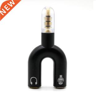 Headphone Split Adapter Cables Audio Plug 3.5 Dual Type
