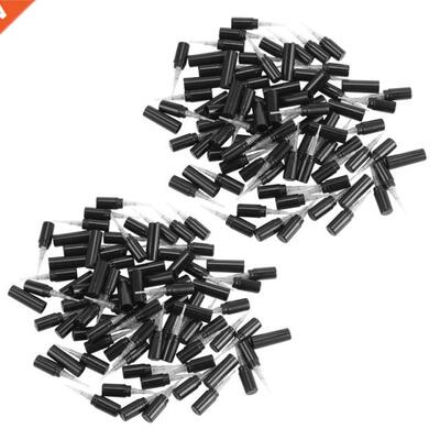 200Pcs / Lot 2Ml Black Plastic Perfume Spray Bottle Sample S