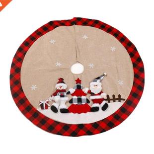 Red Black Xmas Tree for Skirt Skirts Christmas Plaid
