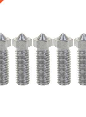 5Pcs 3D Printer Prts ll Metl Volcno Stinless Steel Nozz