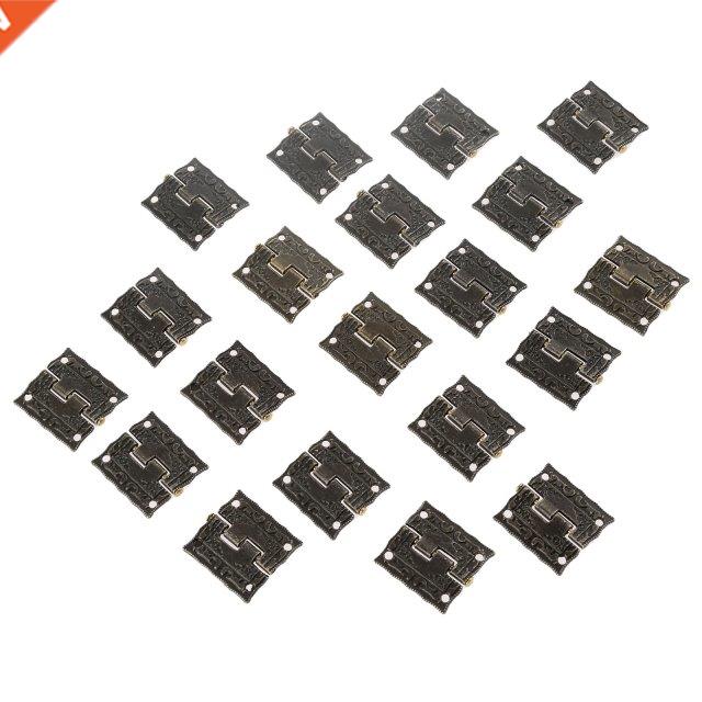 20Pcs 26*23mm Antique Bronze Cabinet Hinges Furniture Access