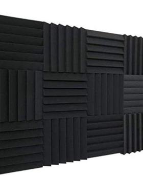 12 Pieces Acoustic Foam Panels,High Density Wedge Tiles Acou