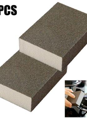 2Pcs BBQ Grill Cleaning Brick Block Glass Powder Odorless No