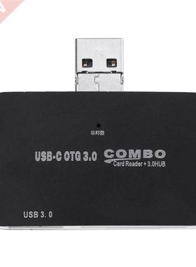 2 in 1 USB 3.0 Micro USB OTG HUB+ Card Reer 适用于 Compute