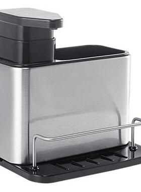 Multi-Purpose Soap Dispenser with Sponge Holder Sink Caddy S