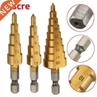 Power Con HSS Step Drill Coated Inch Titanium Tools Bits