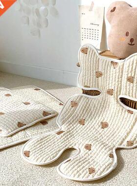 Baby Stroller Liner Car Seat Cushion Cotton Matress Embroide