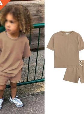 Children Boy Clothing Sets Summer Short Sleeve T-shirts and