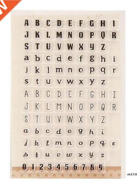 Letters Numbers Clear Silicone Seal Stamp For  Album Scra