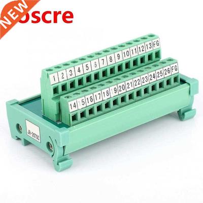 SCSI 26P PLC Board Terminal Block 5mm DIN Rail Mount Signa