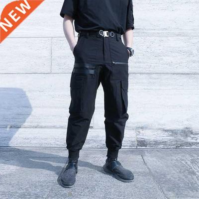 SILENSTORM Techwear Black Cargo Pants Stchy Jogger Hip Hop S