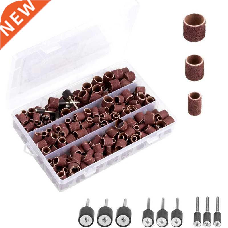 338 Pcs Sanding Drum Kit, Including 329 Pcs Sanding Belts An