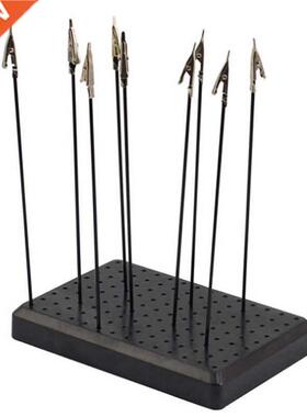 9 x 14 Holes Painting Stand Base with 10Pcs Metal Alligator