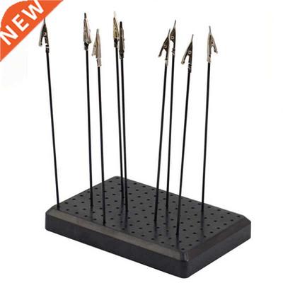 9 x 14 Holes Painting Stand Base with 10Pcs Metal Alligator