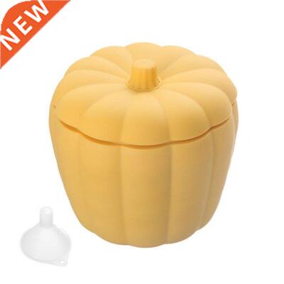 Pumpkin Shaped Double Layer Ice Bucket Cylinder with Lid Sil