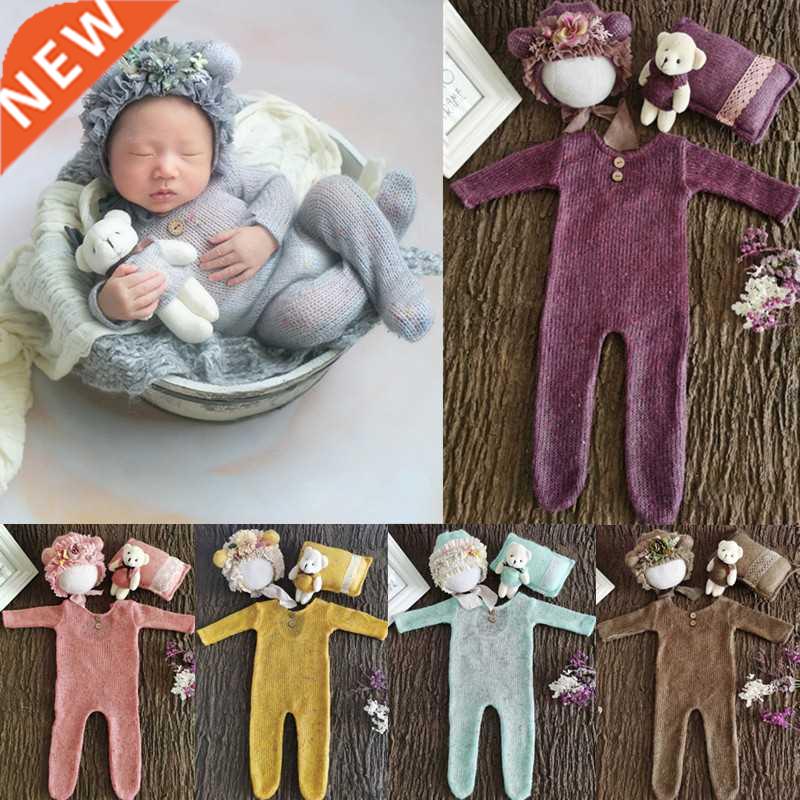 4 Pcs/Set Baby Clothes Newborn Photography Props Baby Romper