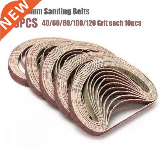 50pcs 330*10mm Sanding Belts 40 60 80 100 120 Grits Sandpape