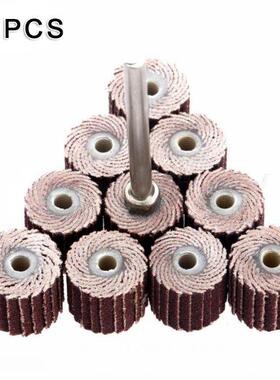 10PCS 10mm Non-woven Nylon Abrasive Flap Wheel Brush Wire Dr