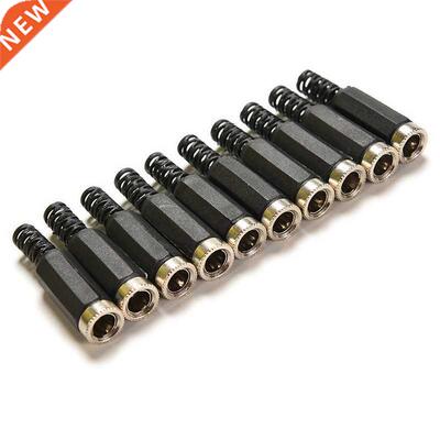 10 Pcs 2.1mm x 5.5mm Female DC Power Plug Socket Jack Adapte