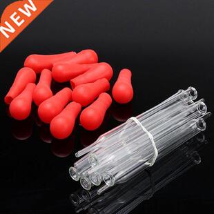 10pcs 10ml Rubber Head Glass Dropper Lab Dropper Pipette Gla