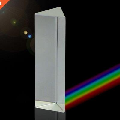 10cm 4 Optical Glass Triple Triangular Prism Physics Teachi