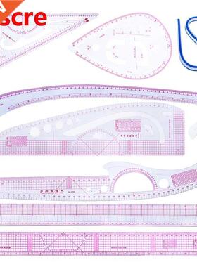 8PCS Sewing Cutting Ruler DIY Clothing Sample Grading Sewing