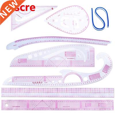 8PCS Sewing Cutting Ruler DIY Clothing Sample Grading Sewing