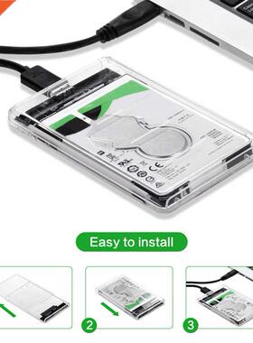2.5 inch Transparent HDD SSD Case SATA III to USB 3.0 Hard