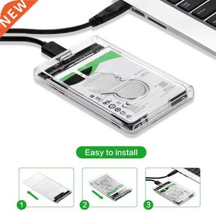 USB Hard HDD SATA III Case Transparent SSD 3.0 2.5 inch