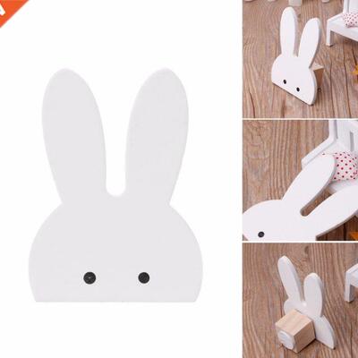 Cute Bunny Rabbt Wooden Hook Clothes Hooks On Wall Decorate